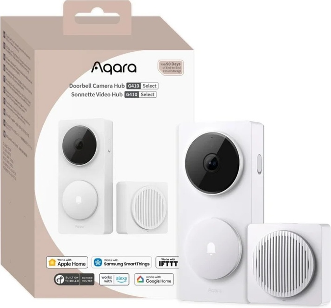 Розумний відеодомофон Aqara Doorbell Camera Hub G410 Select Білий (CH-C09DW) - зображення 8