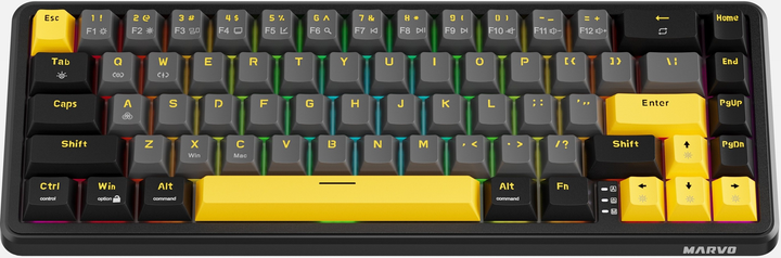 Klawiatura przewodowa Marvo KG964 Magma M40 USB Black (6932391938454) - obraz 2