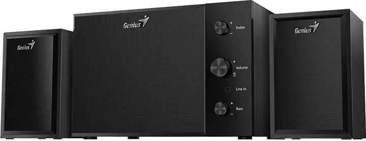System dźwiękowy Genius SW-2.1 350 Black Wood (31730037401) - obraz 2