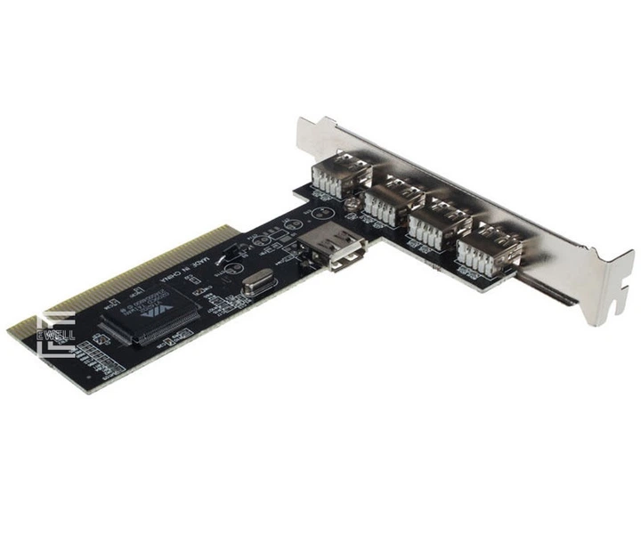 Контроллер Ewell PCI to USB2.0 (4ext. 1int.) VIA (EW041) - Фото 3 Контроллер Ewell PCI to USB2.0 (4ext. 1int.) VIA (EW041) - изображение 3