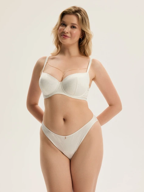 Трусики бразиліана жіночі Esotiq Charm 43985-01X XL Білі (5903972671993) - зображення 3