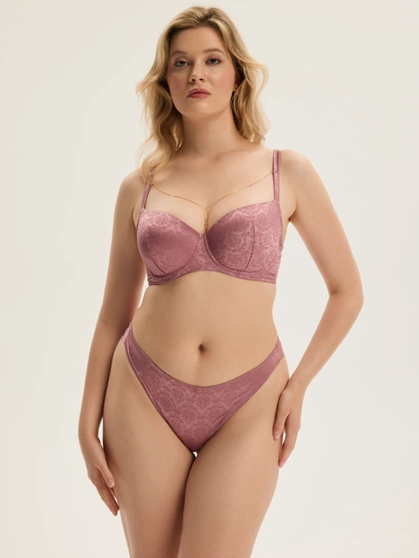 Трусики бразиліана жіночі Esotiq Charm 43985-39X XL Рожеві (5903972671894) - зображення 3