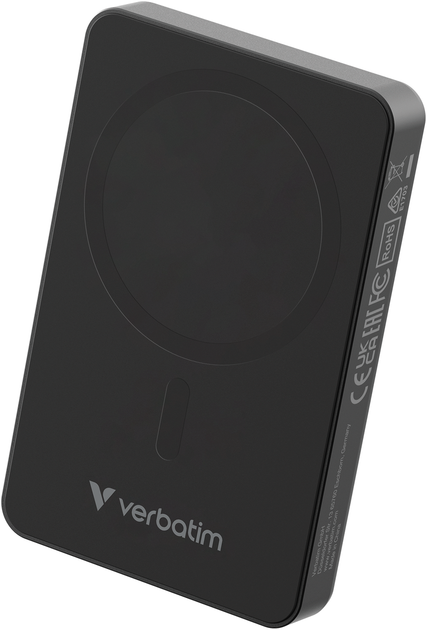 Powerbank Verbatim Charge Go Essentials 10000 mAh 20W Black (23942322276) - obraz 1