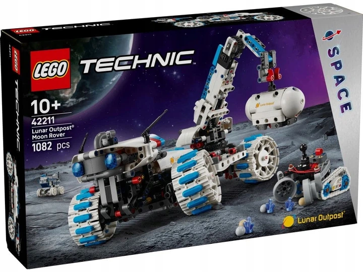 Zestaw klocków LEGO Technic Kosmiczny łazik księżycowy Lunar Outpost 1082 elementy (42211) (5702017816340) (955555912321468) - Outlet - obraz 1
