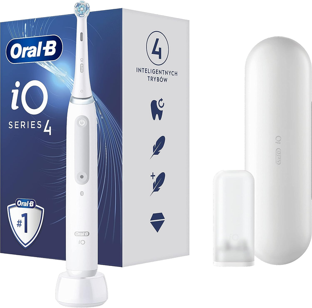 Електрична зубна щітка Oral-B iO Series 4 Quite White (4210201415305) (955555912306550) - Уцінка - зображення 9