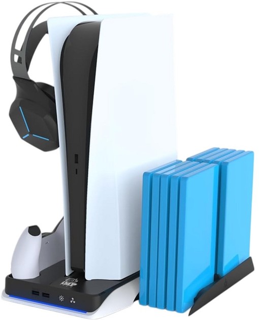 Wielofunkcyjna podstawka IMP Tech DLX & LED Multifunctional Charging Tower PS5 (5060176365575) (955555911830832) - Outlet - obraz 3