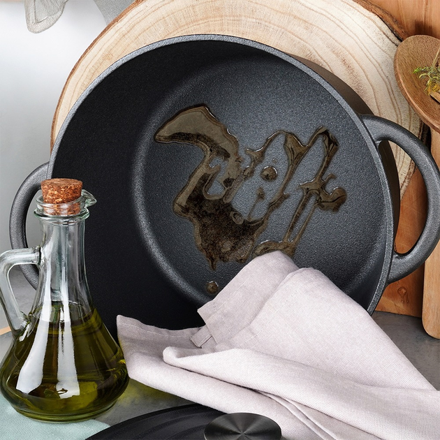 Каструля чавунна Vilde Cast Line з кришкою 5 л (5904316487850) - зображення 6