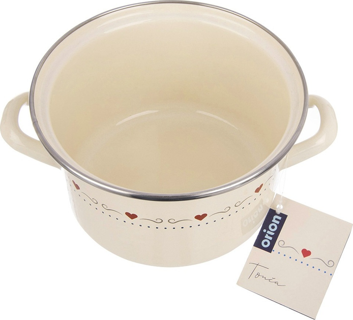 Каструля емальована Orion Tonca Кремова 2 л (8592381228392) - зображення 1
