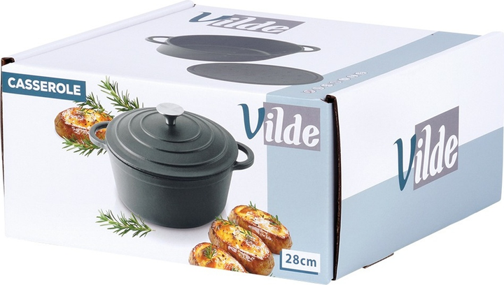 Каструля чавунна Vilde Cast Line з кришкою 5.9 л (5900670102293) - зображення 3