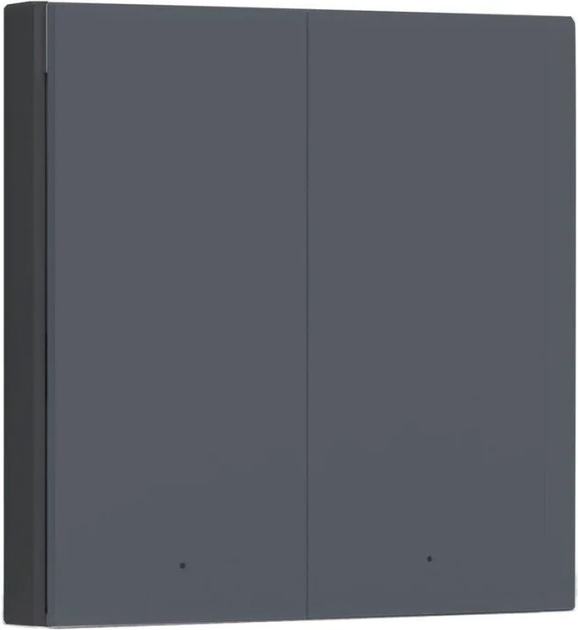Przełącznik Aqara Smart Wall Switch H1 podwójny z przewodem neutralnym Szary (WS-EUK04-G) - obraz 2