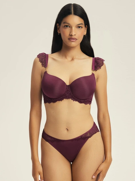 Бюстгальтер Push-up з кісточками Esotiq Ofiel 44215-93X 70F Бордовий (5903972665695) - зображення 3