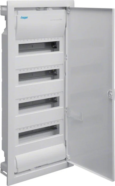 Rozdzielnica podtynkowa Hager Volta VU48AT 4 rzędy, 48 modułów, IP30 (3250616614925) - obraz 1