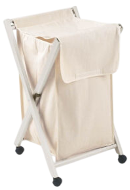 Kosz na pranie Arredamenti Banny składany biały 50x44 (8023856605023) - obraz 1