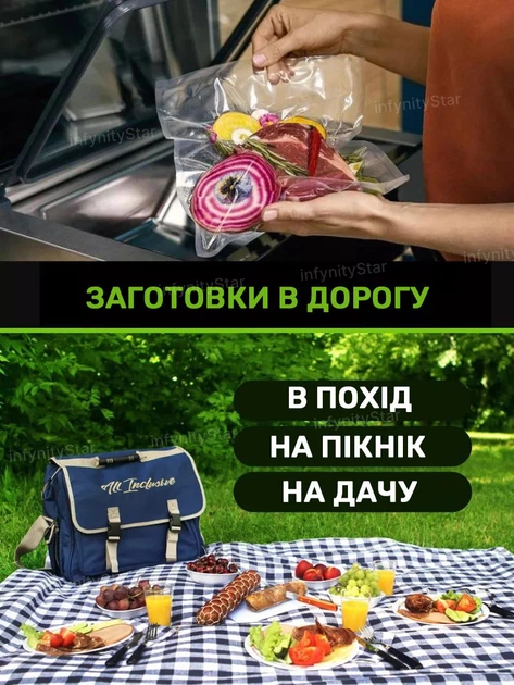 Пакети для вакууматора харчові говренні змінна плівка для вакуумного пакувальника 15х20 см кульки рифлені для вакуумування су-від пакет вакуумний для запаювання продуктів та зберігання пачка 100 шт Smart (Sn209788) - зображення 9