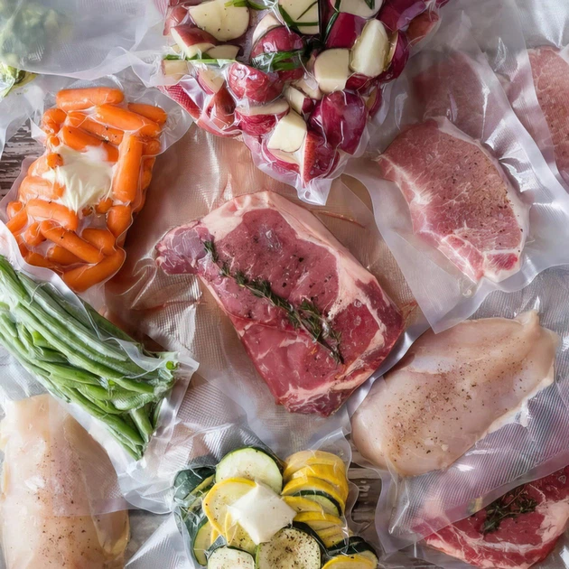 Пакети для вакууматора харчові говренні змінна плівка для вакуумного пакувальника 15х20 см кульки рифлені для вакуумування су-від пакет вакуумний для запаювання продуктів та зберігання пачка 100 шт Smart (Sn209788) - зображення 11