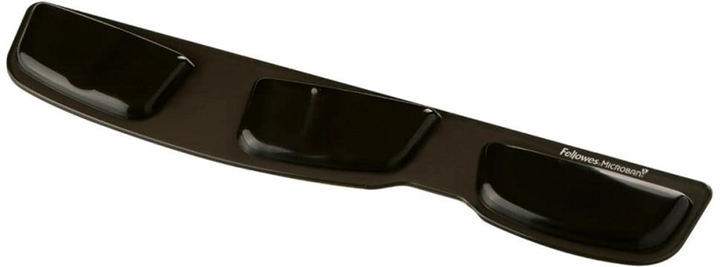 Podkładka pod nadgarstek dla klawiatury Fellowes Health-V Crystal 46.6 x 8.6 cm Black (9183201) - obraz 1