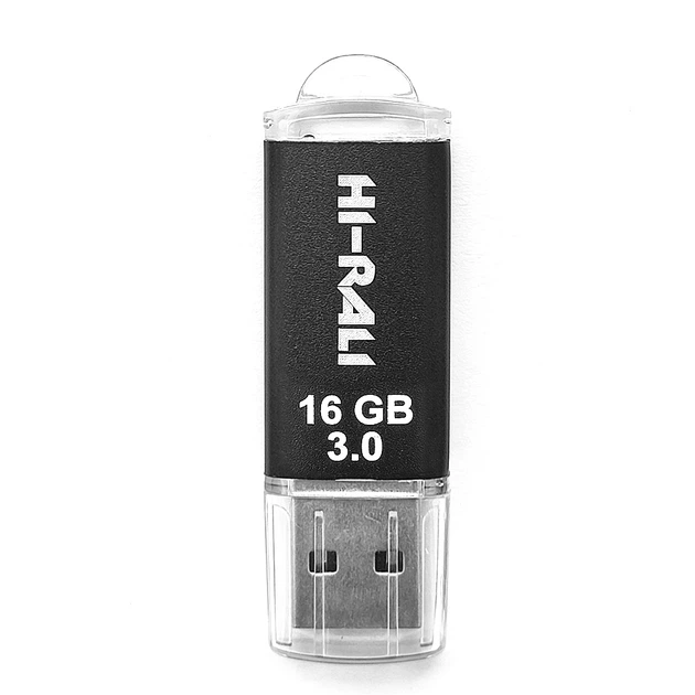 Флешка Hi-Rali 16GB USB3.0 Rocket чорна - Фото 2 Флешка Hi-Rali 16GB USB3.0 Rocket чорна - зображення 2