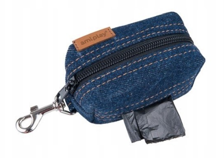 Torebka na worki do odchodów Amiplay Denim Granatowy (5907563271739) - obraz 1
