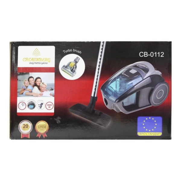 Пылесос с турбощеткой Crownberg CB 0112 мощностью 2600Вт контейнерного типа(CB0112-AV) - изображение 9