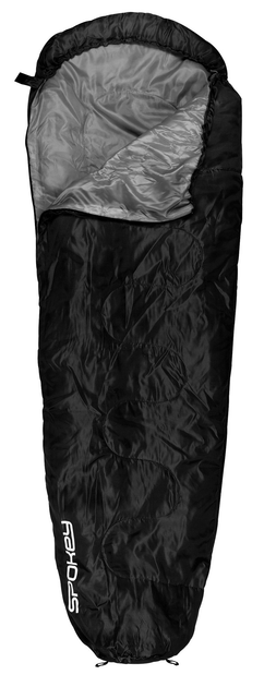Спальний мішок туристичний Spokey GLOBTROTTER з кемпінговим капюшоном + чохол 220 x 85 см тип мумії (5902693250470) - зображення 1