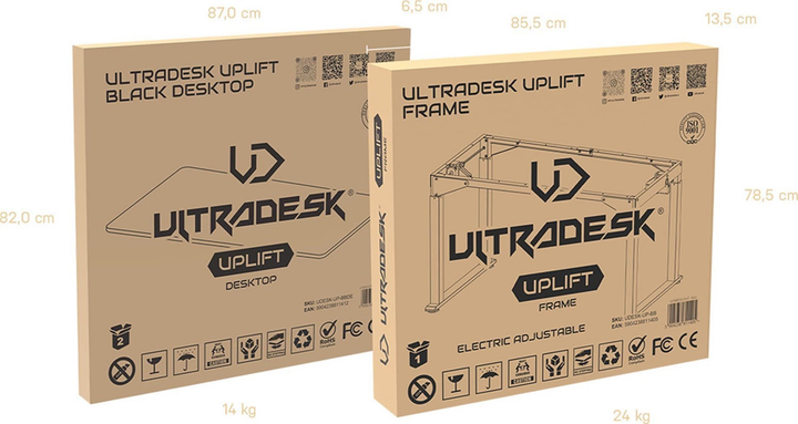 Biurko gamingowe ULTRADESK Uplift V2 White (UDESK-UP-WTWT) - obraz 14