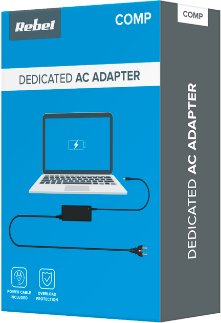 Zasilacz sieciowy do laptopa Rebel 90 W do laptopa HP (5901890007269) - obraz 1