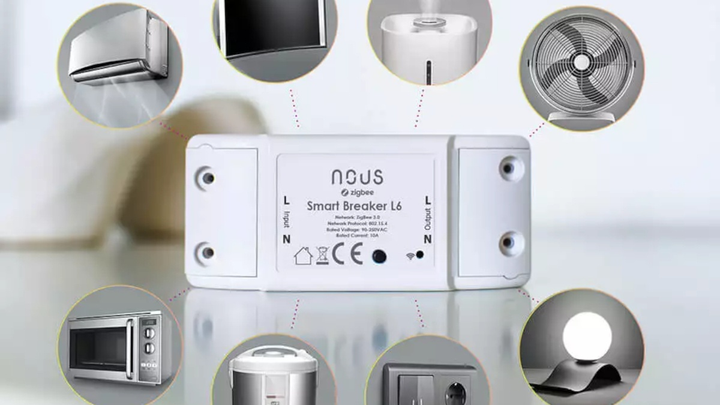 Inteligentny przekaźnik łącznikowy Nous L6T Tasmota TUYA (5905072800273) - obraz 5