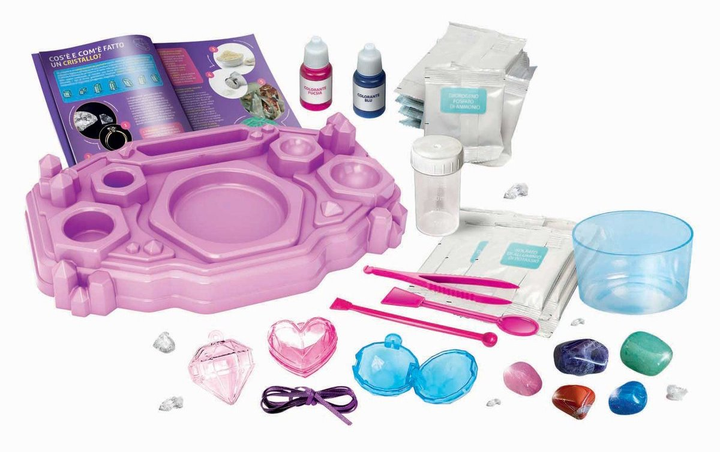 Zestaw kreatywny Clementoni Science & Games Laboratorium biżuterii kryształowej 56100 (8005125561001) - obraz 4