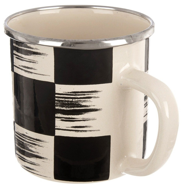Kubek Orion Szachownica emaliowany Wielokolorowy 400 ml (8592381207120) - obraz 2