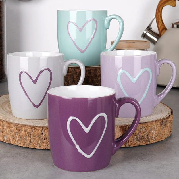 Zestaw kubków Orion ceramicznych Wielokolorowych 350 ml 4 szt (126968X4) - obraz 5