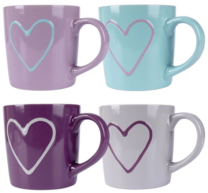 Zestaw kubków Orion ceramicznych Wielokolorowych 600 ml 4 szt (126991X4) - obraz 2