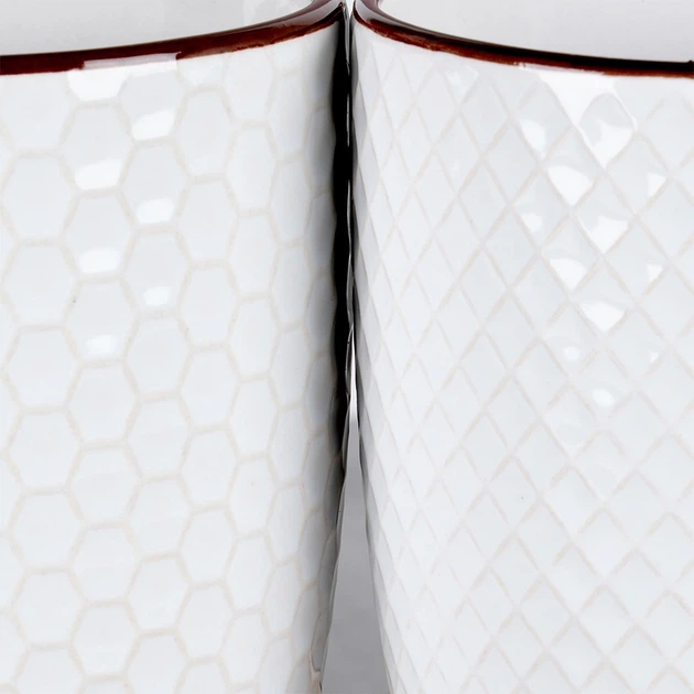 Zestaw kubków Vilde ceramicznych Białych 400 ml 4 szt (5904316481360) - obraz 6