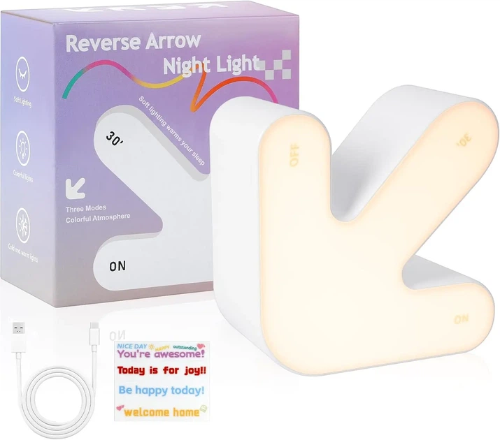 Ночник в виде стрелки светильник Reverse Arrow многоцветная LED-подсветка энергосберегающая технология - изображение 2