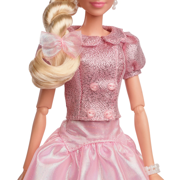 Кукла Барби коллекционная Марго Робби в розовой блузке и юбке-туту Barbie The Movie Margot Robbie in Pink Blouse & Skirt Tutu (JBJ53) (JBJ53) - изображение 5