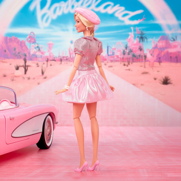 Кукла Барби коллекционная Марго Робби в розовой блузке и юбке-туту Barbie The Movie Margot Robbie in Pink Blouse & Skirt Tutu (JBJ53) (JBJ53) - изображение 8