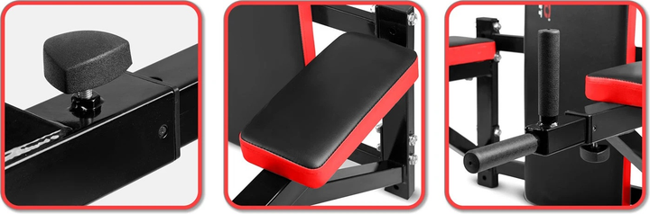 Drążek do dipów Neo Sport NS-320 na ścianę (5903890606060) - obraz 5