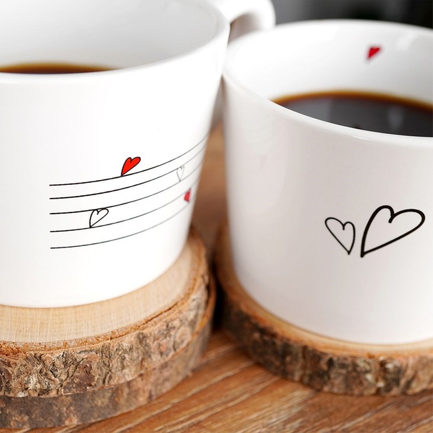 Zestaw kubków Orion Serce ceramicznych Białych 210 ml 2 szt (8592381178802) - obraz 7