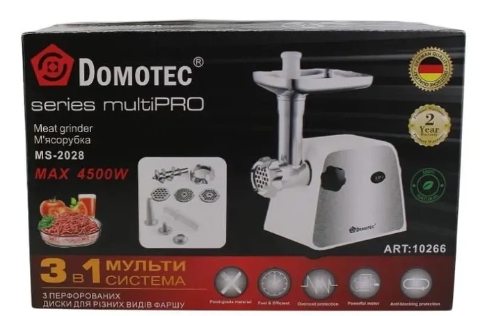 Мясорубка DOMOTEC MS-2028 4500W - изображение 5