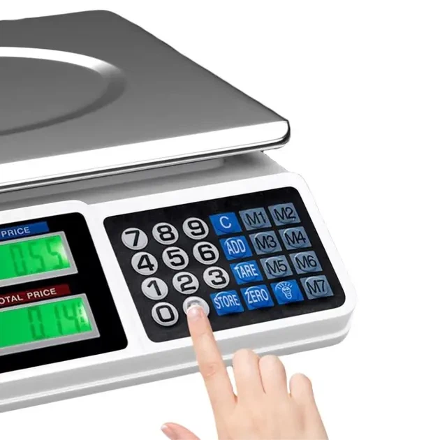 Весы digital pricing 50 кг с двумя дисплеями и аккумулятором 6V 4Ah - изображение 2