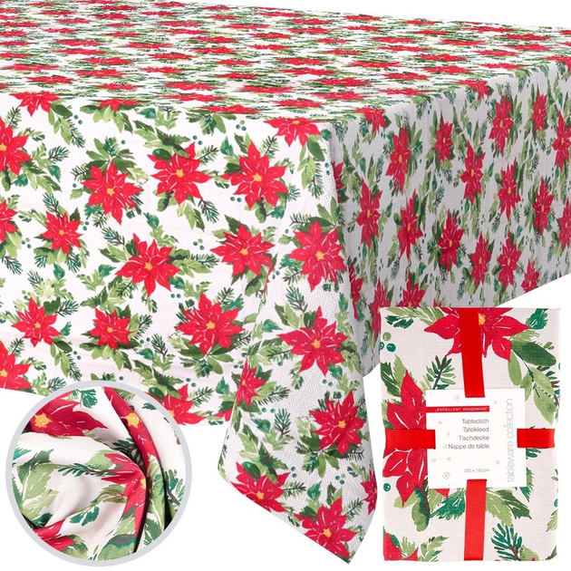 Скатертина Excellent Houseware святкова Різнокольорова 220 x 150 см (139696-W2) - зображення 5