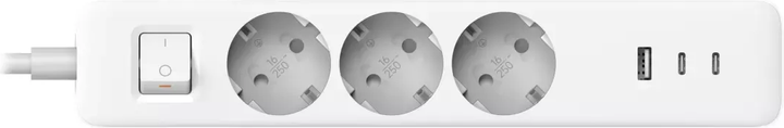 Listwa zasilająca Xiaomi Power Strip 2C1A 3 gniazda 2 x USB-A, 1 x USB-C 1.4 m White (BHR07UKEU) - obraz 3