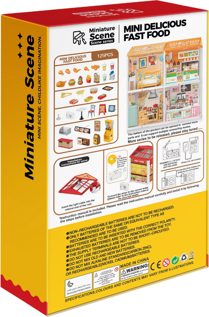 Игровой набор Shantou Yisheng Мини-дом фаст-фуд ресторан (6902241808572) - изображение 3
