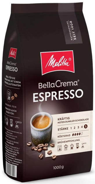 Kawa ziarnista Melitta Bella Crema Espresso 1 kg (4002720008300) - obraz 2
