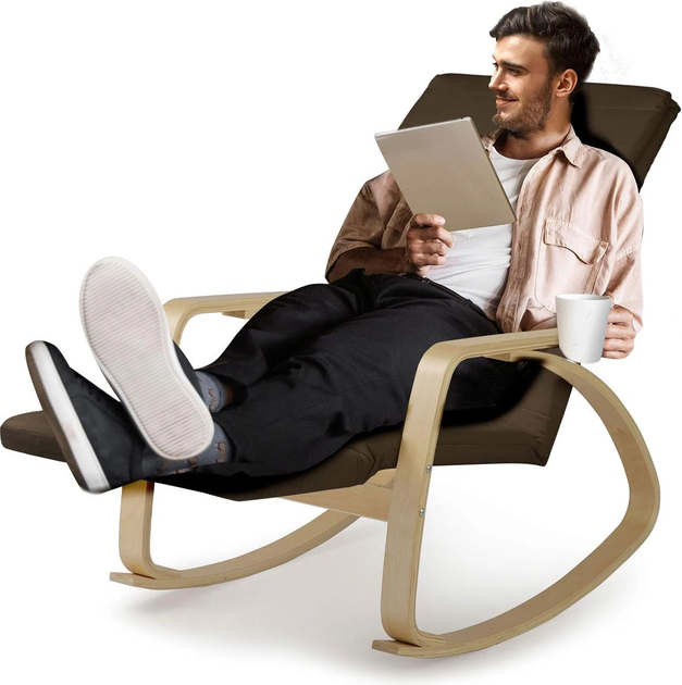 Крісло-гойдалка Sofotel Suzi Коричневе (5903890602314) - зображення 8