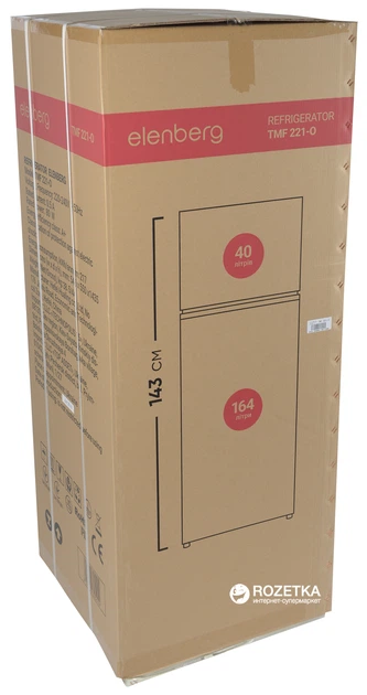 Hampton ② 要コメント Двухкамерный холодильник ELENBERG TMF 221-O – фото, отзывы