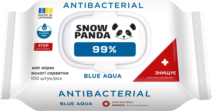 Panda салфетки влажные для рук и тела 99% с антимикробным действием 100 шт