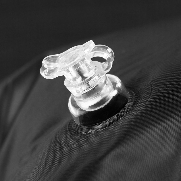 Килимок самонадувний з подушкою Spokey Savory Pillow 186 x 50 x 2.5 см Чорний 944185 (5905339441850) - зображення 5