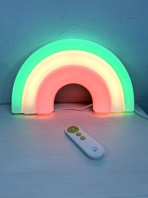 Настенный неоновый светильник + пульт от USB "Радуга" - изображение 2