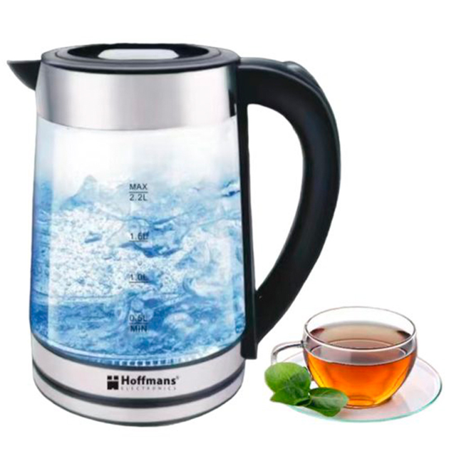 Скляний електричний чайник Hoffmans HM-2515 2.2 л - зображення 2
