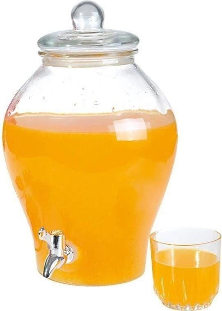 Скляна банка для напоїв Orion з краником 6.5 л (8592381092917) - зображення 2
